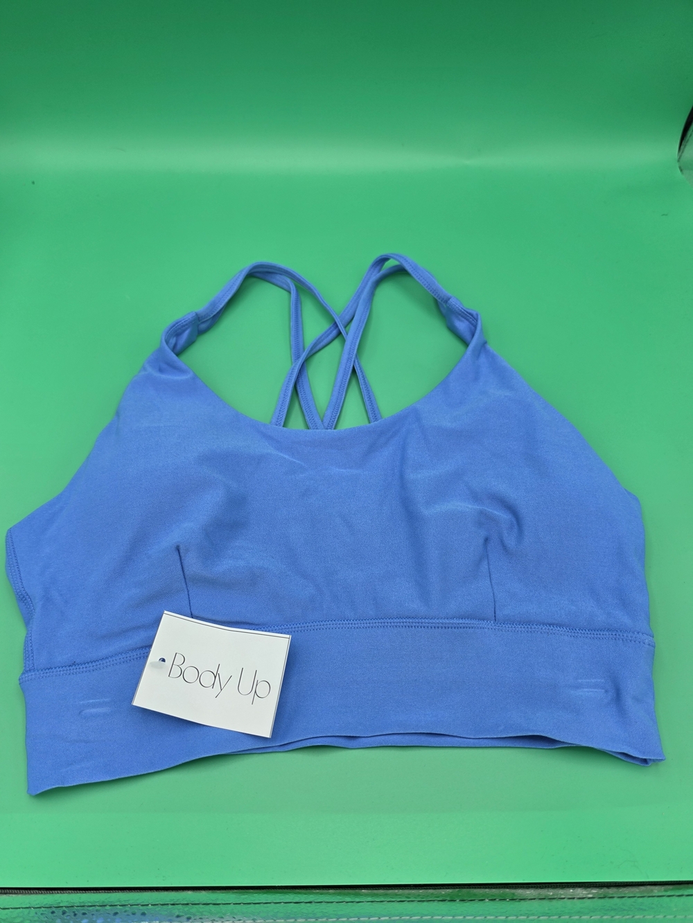 Women's Strappy Sports Bra — Periwinkle Blue